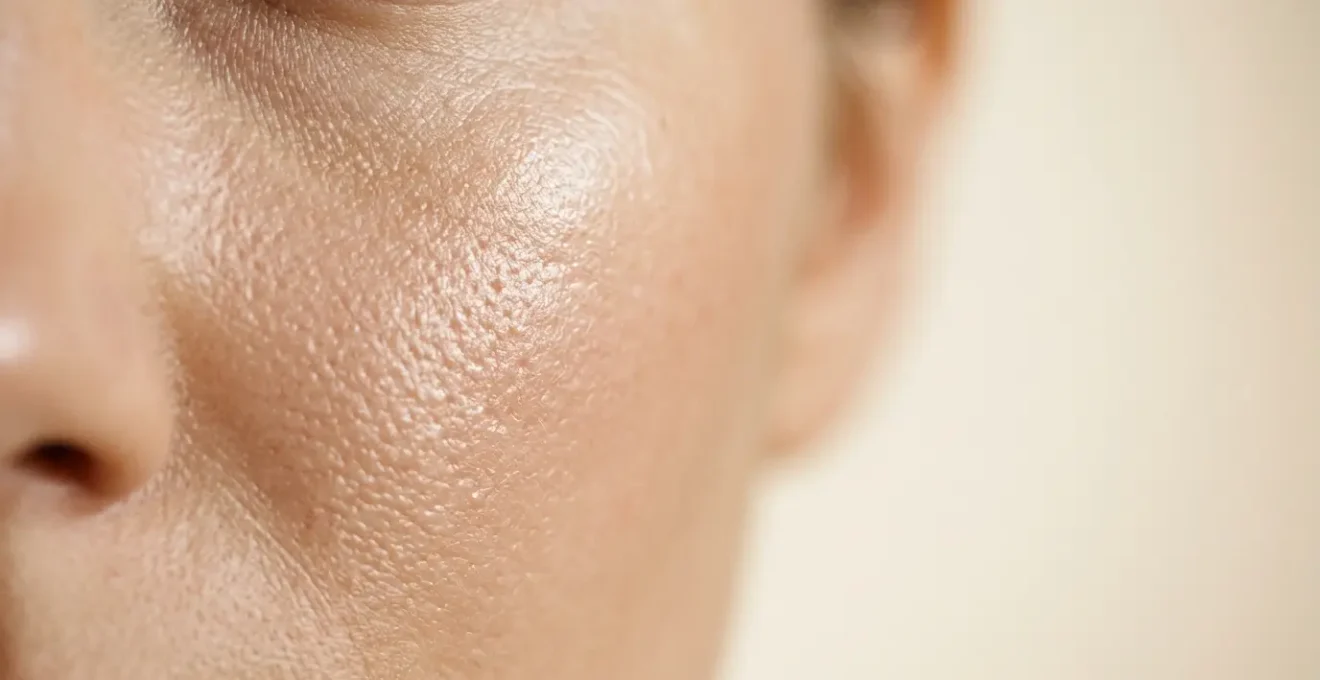 Close-up of smooth skin surface with soft lighting showing radiant texture prepared for flawless makeup application