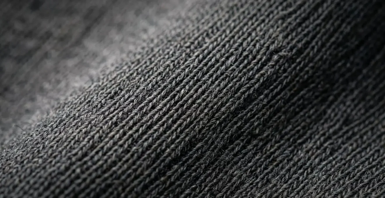 Extreme close-up detail of premium matte fabric texture showing sophisticated weave and structure without any visible branding